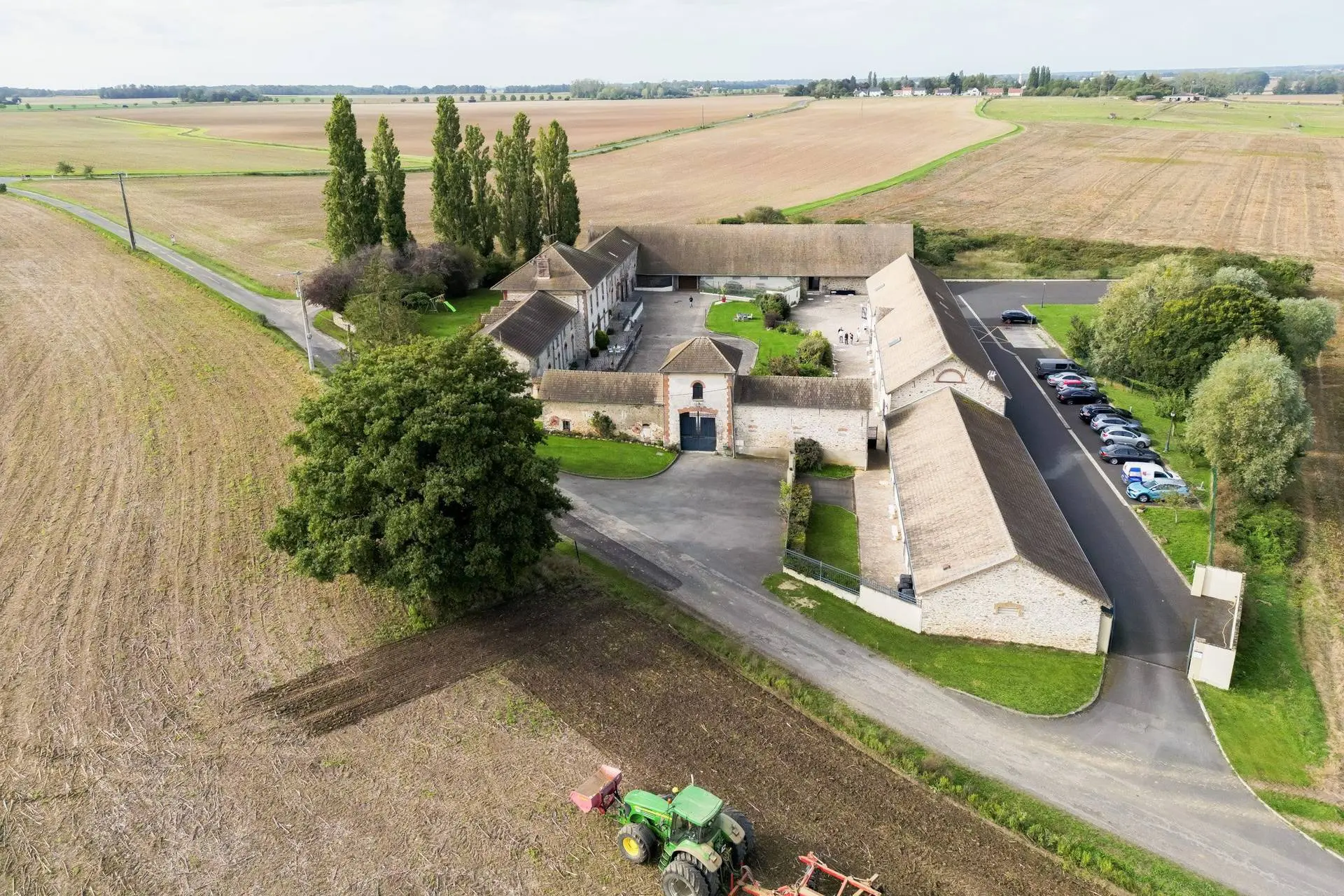 Aerial view of the domain